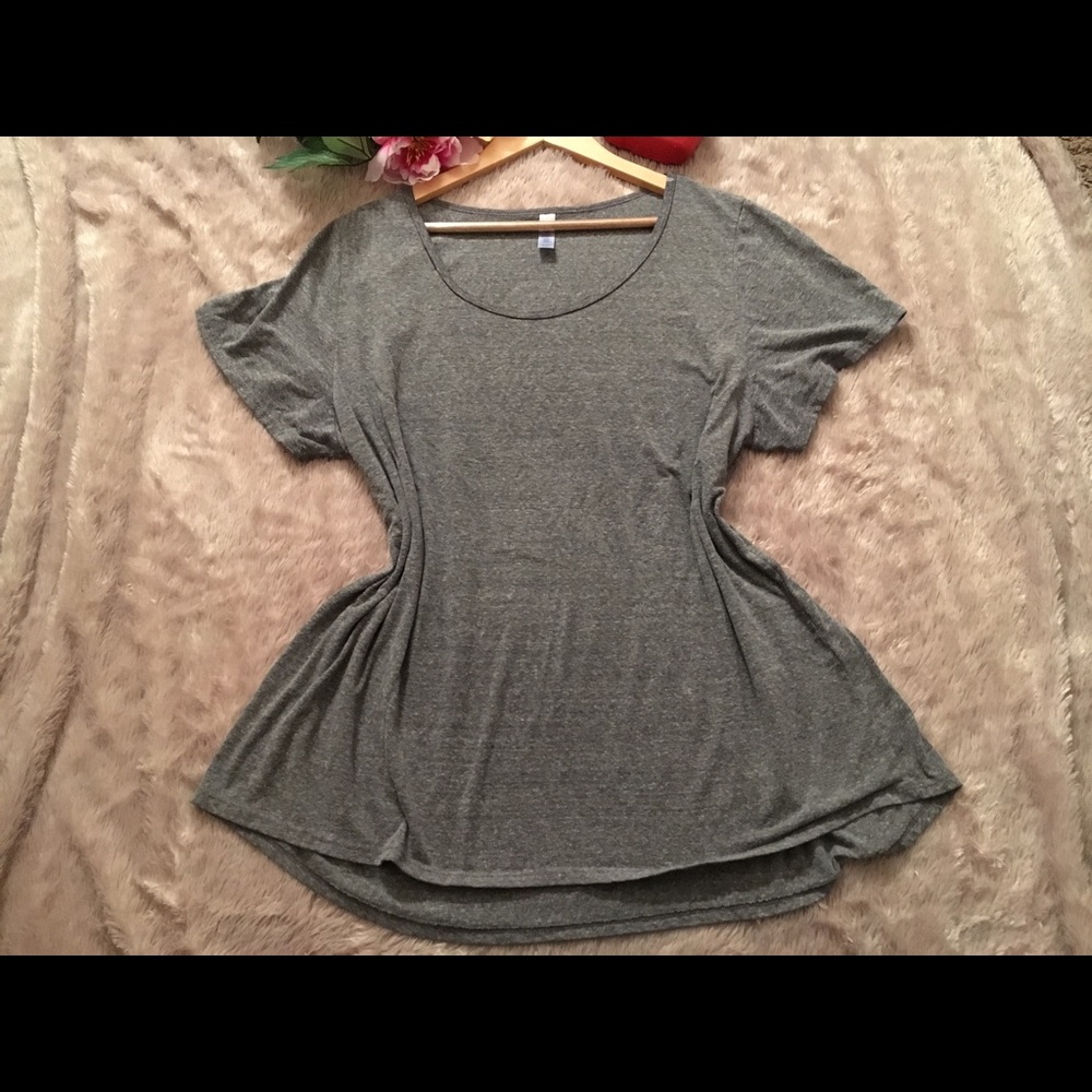 LuLaRoe Simply Comfy Top-Gray 3XL