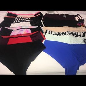 VICTORIA SECRET & pink cheeky/thongs
