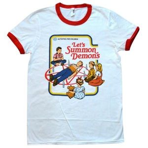 Let's Summon Demons Ringer Shirt