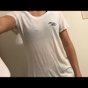 “Not your babe” white Tee/brandy Melville
