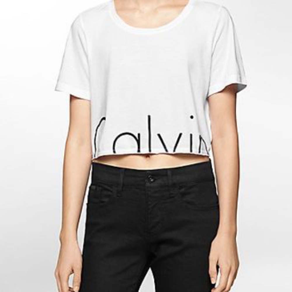 calvin klein crop top