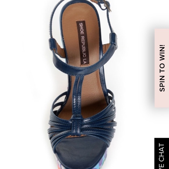 SOLD OUT Shoe Republic LA Strappy Platform Heels 8 - Picture 6 of 8