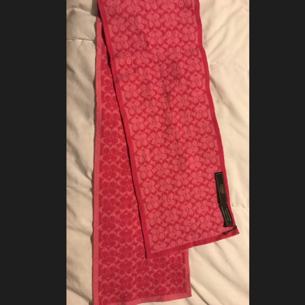 Coach Pink Scarf