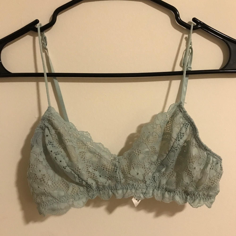 Light blue lace bralette/urban outfitters
