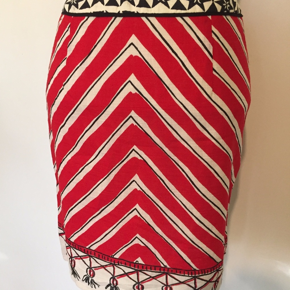 ANTRHO We Heart Vera Red Stripe Star Tie Skirt - Picture 6 of 8