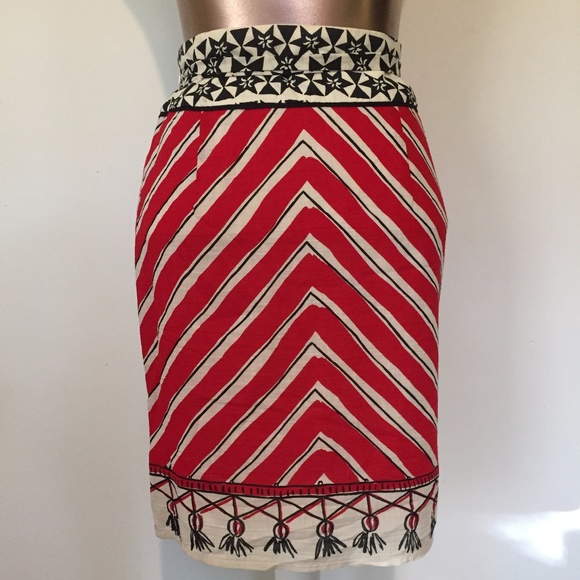ANTRHO We Heart Vera Red Stripe Star Tie Skirt - Picture 5 of 8