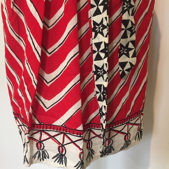 ANTRHO We Heart Vera Red Stripe Star Tie Skirt - Picture 3 of 8