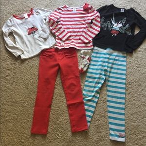 Gymboree size 6 Olivia mix n match outfit set