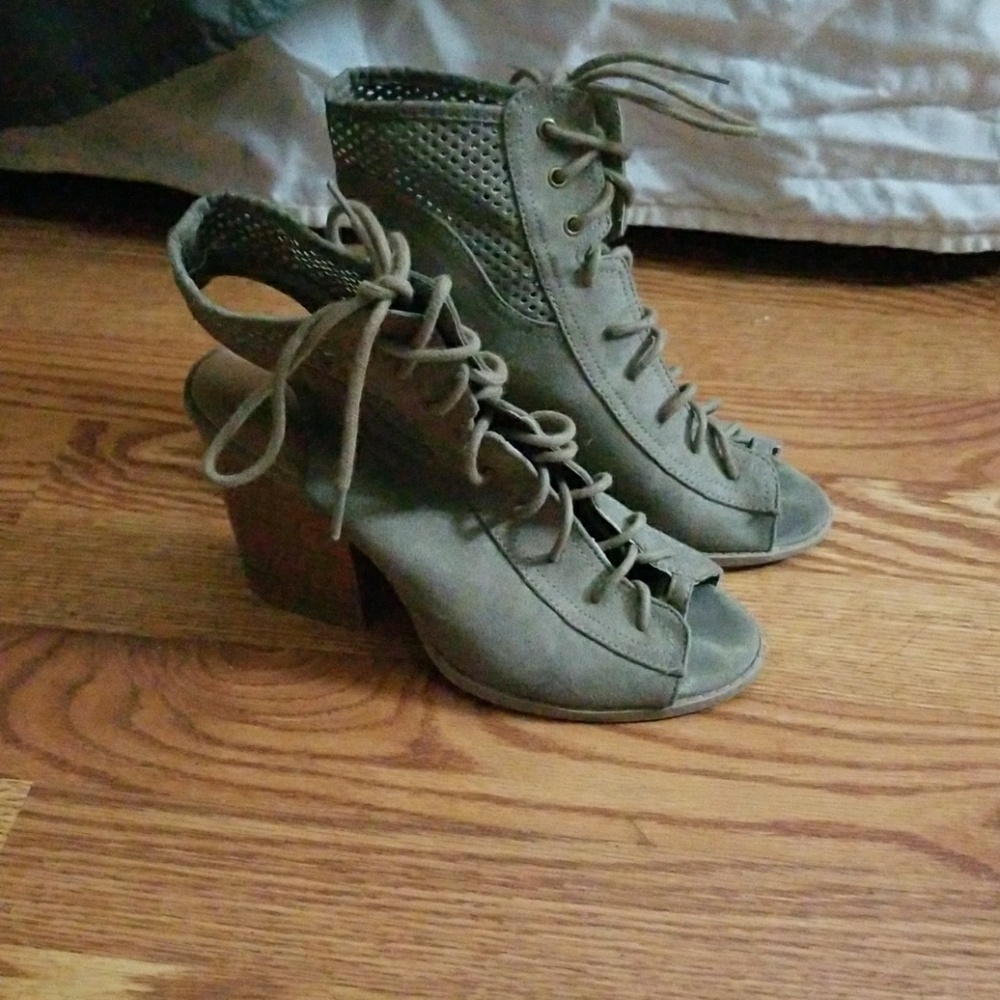 Taupe booties