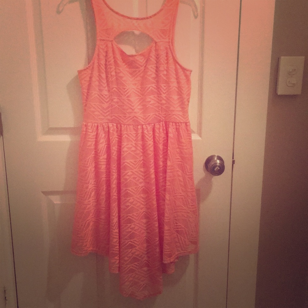🔥Donating Soon🔥Peach Textured Dress