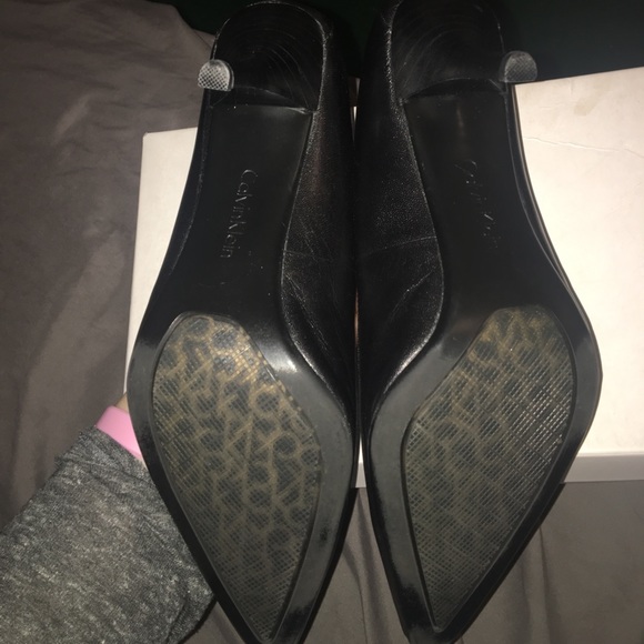 Calvin Klein Dolly Kidskin black heels - Picture 5 of 7