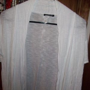 White Short Sleeved Cardigan