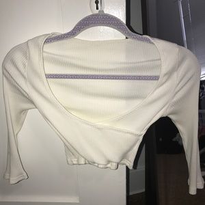 Small, V neck crop top