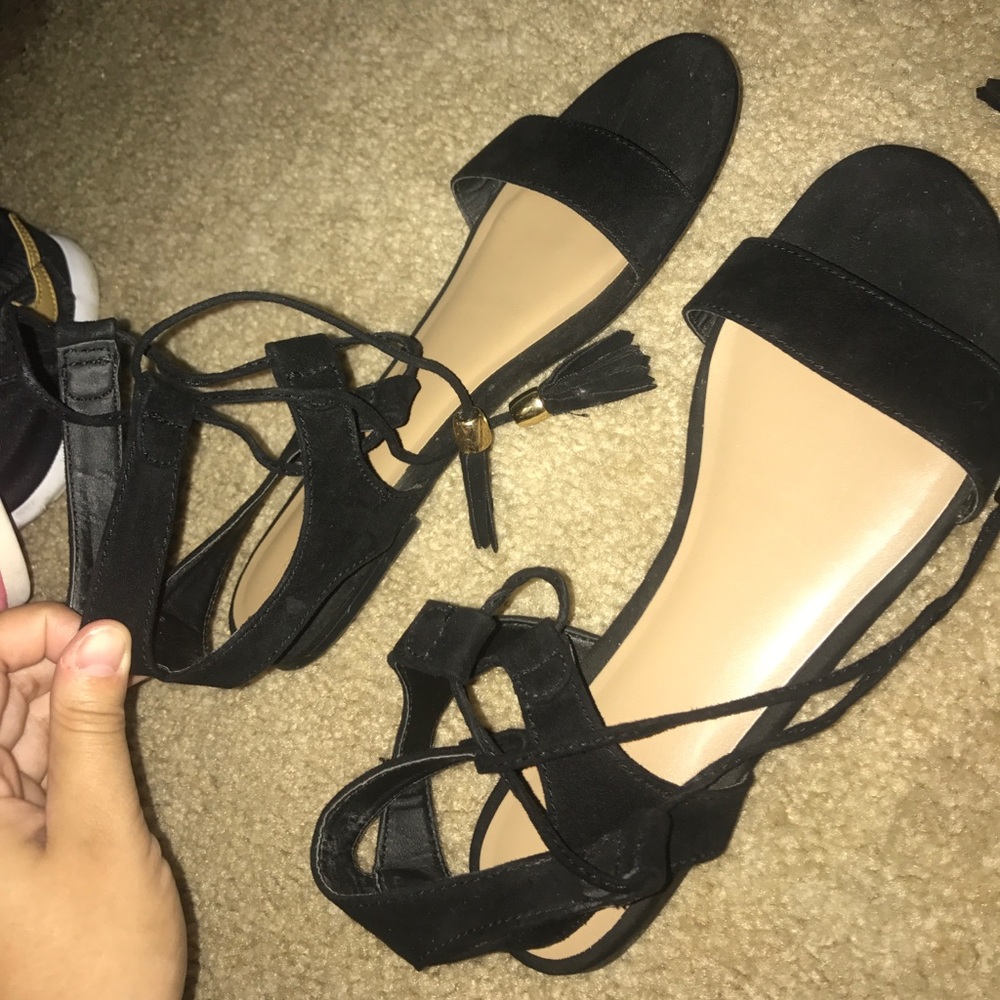 Lace up sandals