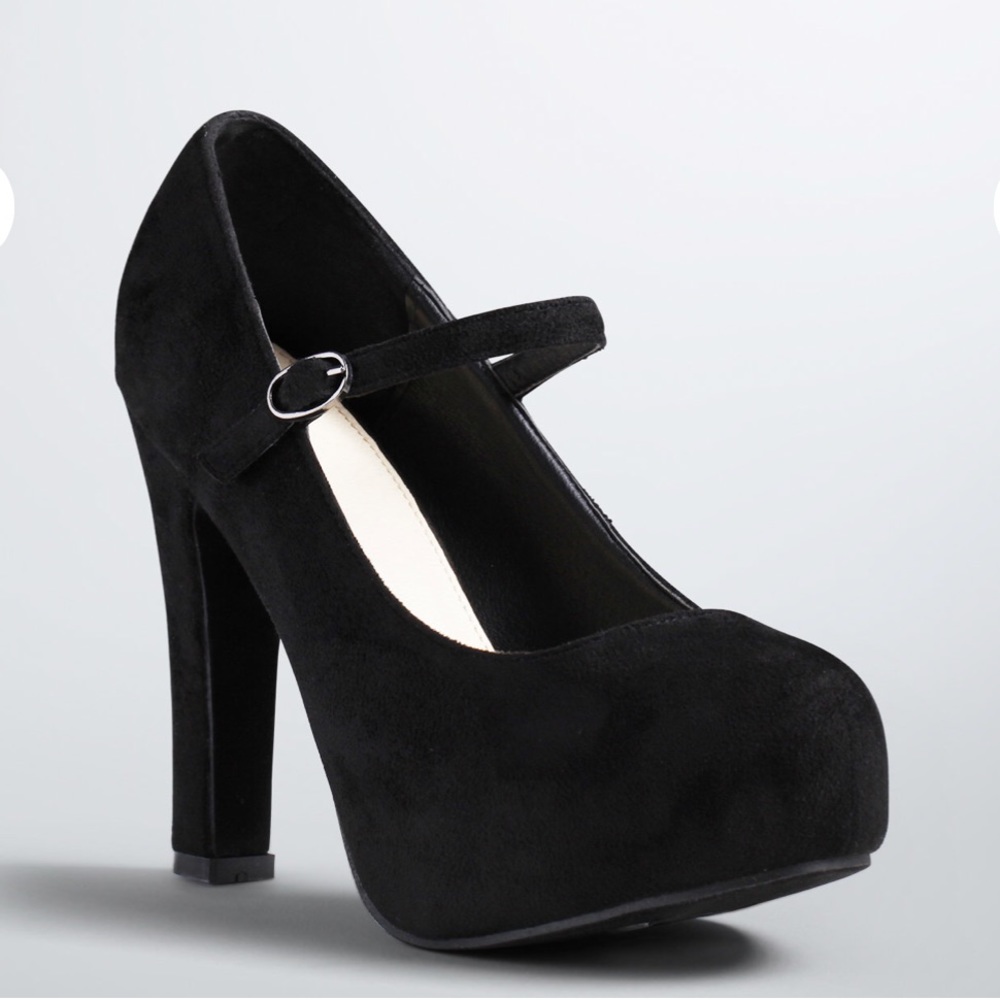 Torrid Faux Suede Mary Jane Heels (Wide Width)