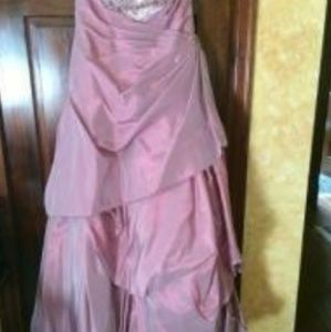 Pink prom gown