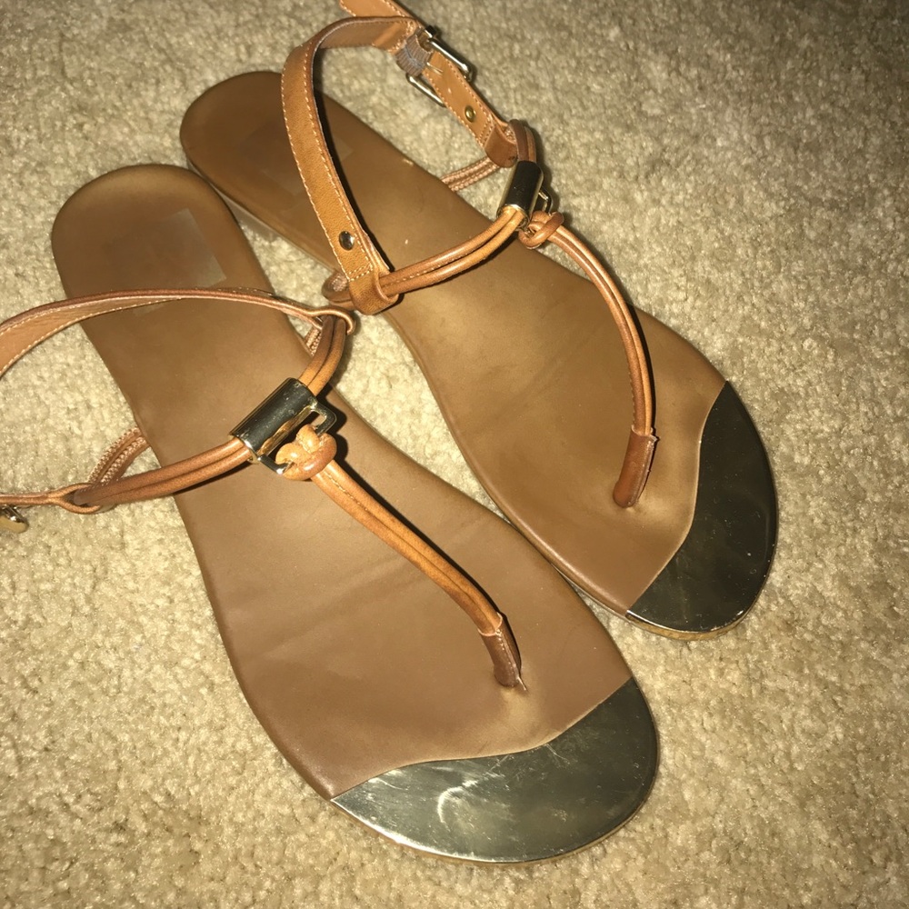 Brown & Gold sandals