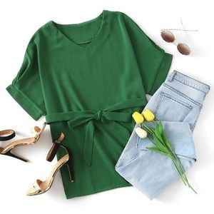 GREEN BLOUSE