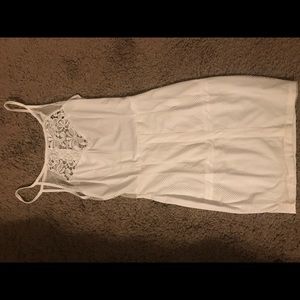 WHITE BODY CON TOBI DRESS