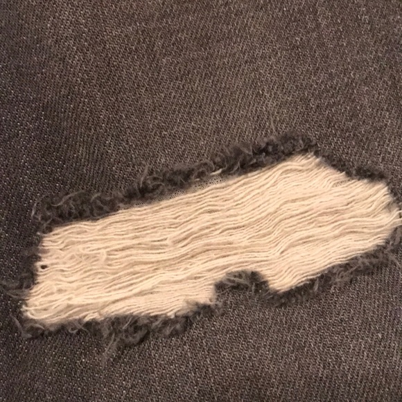 7 For All Mankind Grey Ripped Rhigby Jeans - Picture 7 of 7