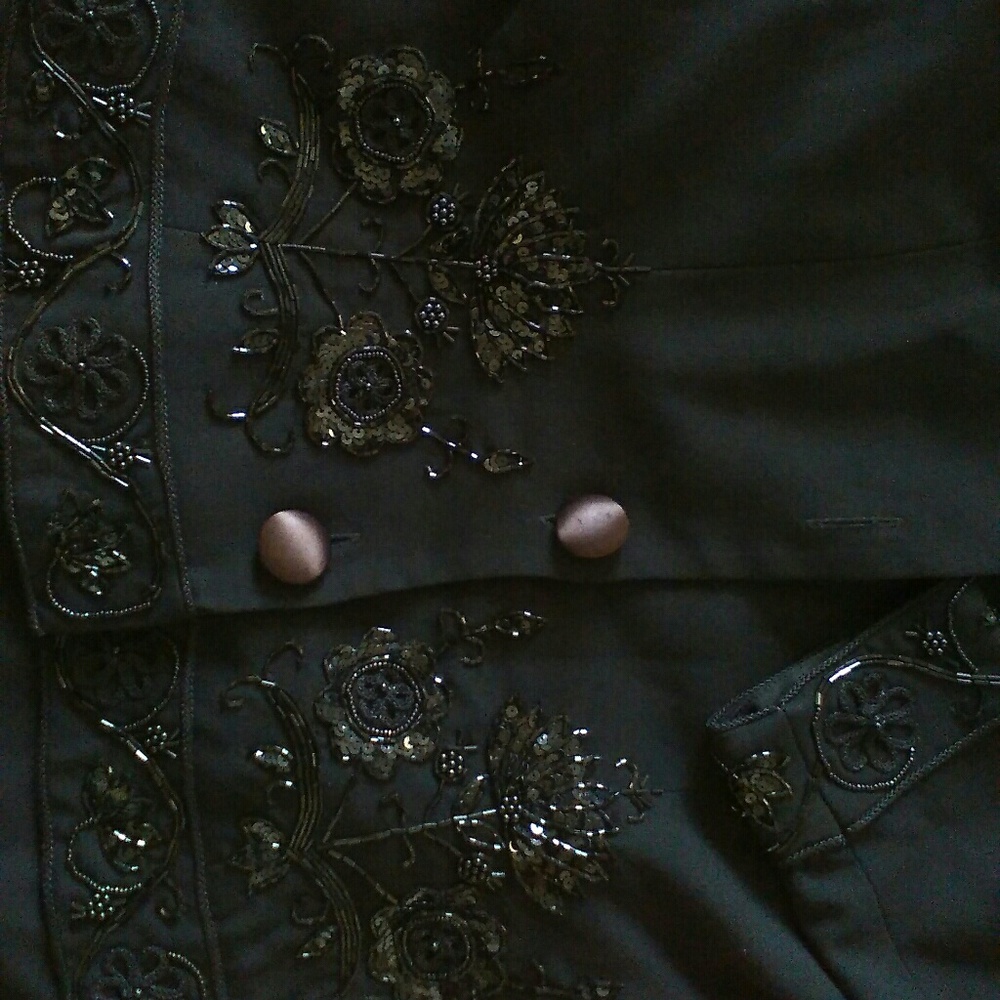 coat and skirt