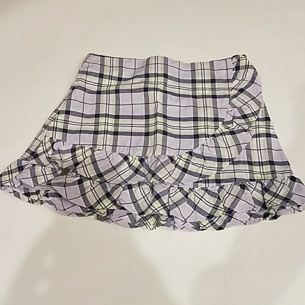Girls Janie and Jack plaid skirt 6