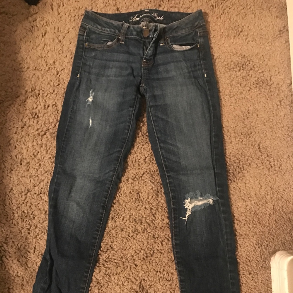 DARK BLUE SKINNY JEANS