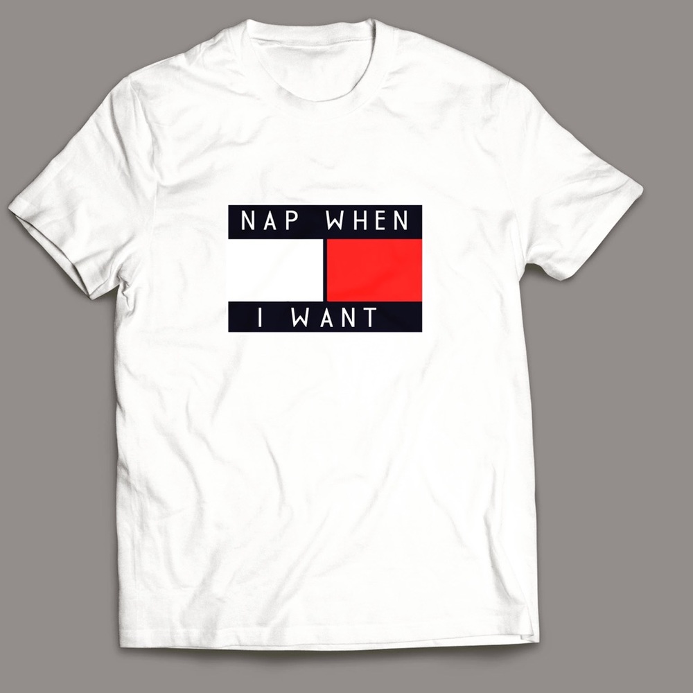 Nap when I want graphic tee