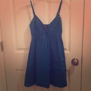 🔥Donating Soon🔥Forever 21 Teal V-Neck Dress EUC