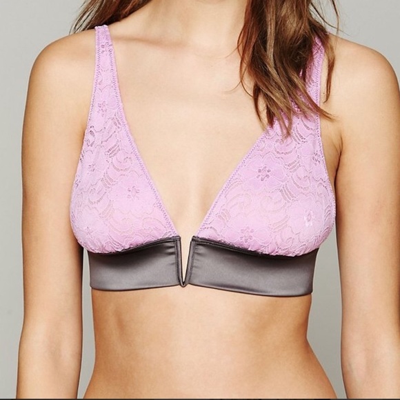 Free People Other - Free People Bra V-Wire Lace Bralette
