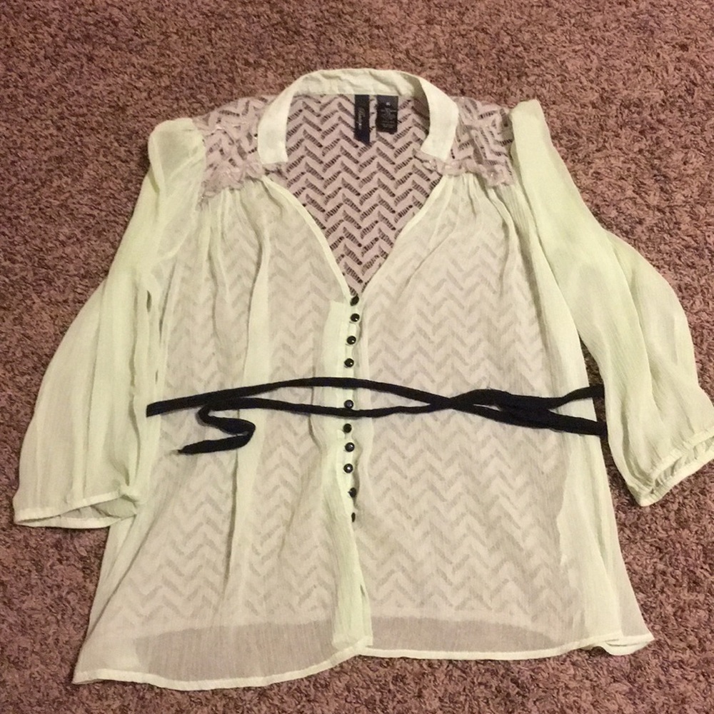 Women’s green blouse