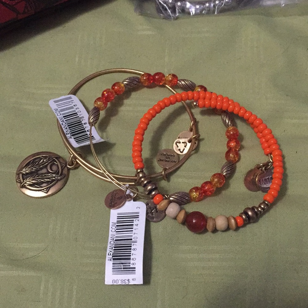 NWT Alex & Ani - group of 3 in gold