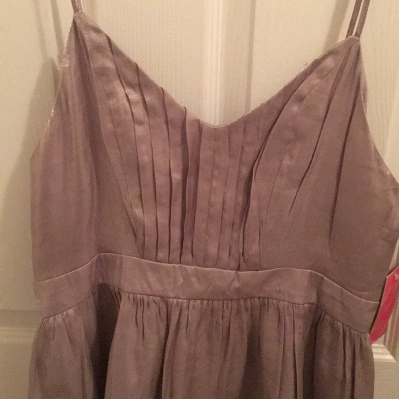 Candies Silver Flowy Dress NWT - Picture 2 of 4