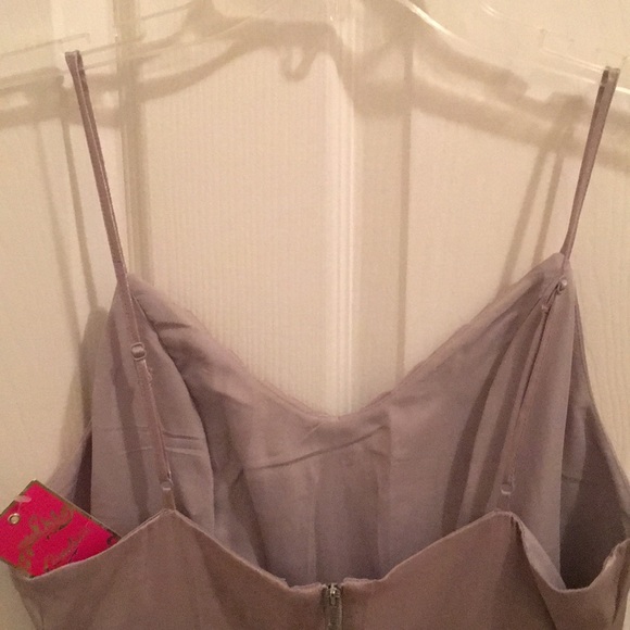 Candies Silver Flowy Dress NWT - Picture 4 of 4