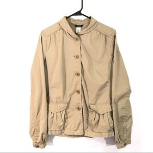 J. Crew Tan Belted Chino Jacket