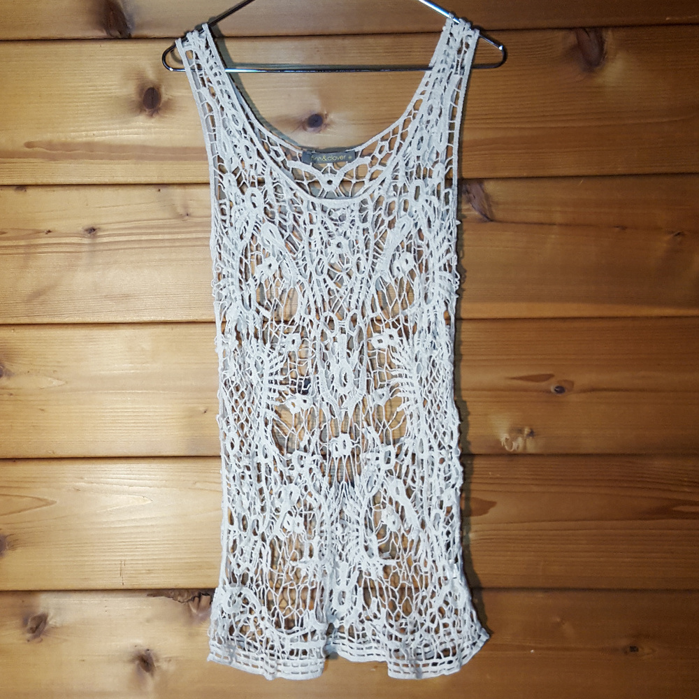 Creme Lace Cover Up