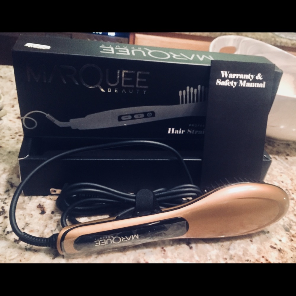 Marquee Hair Straightening Brush- With LED Display