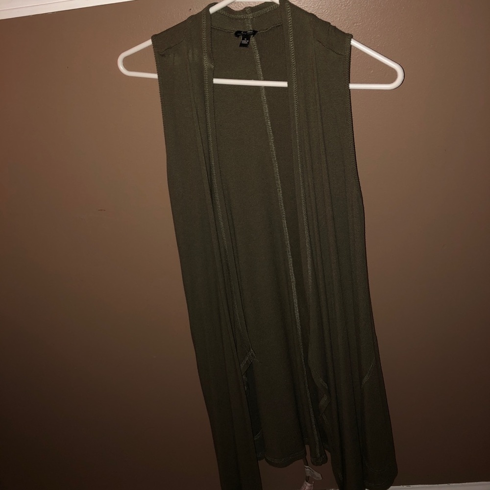 Green cardigan