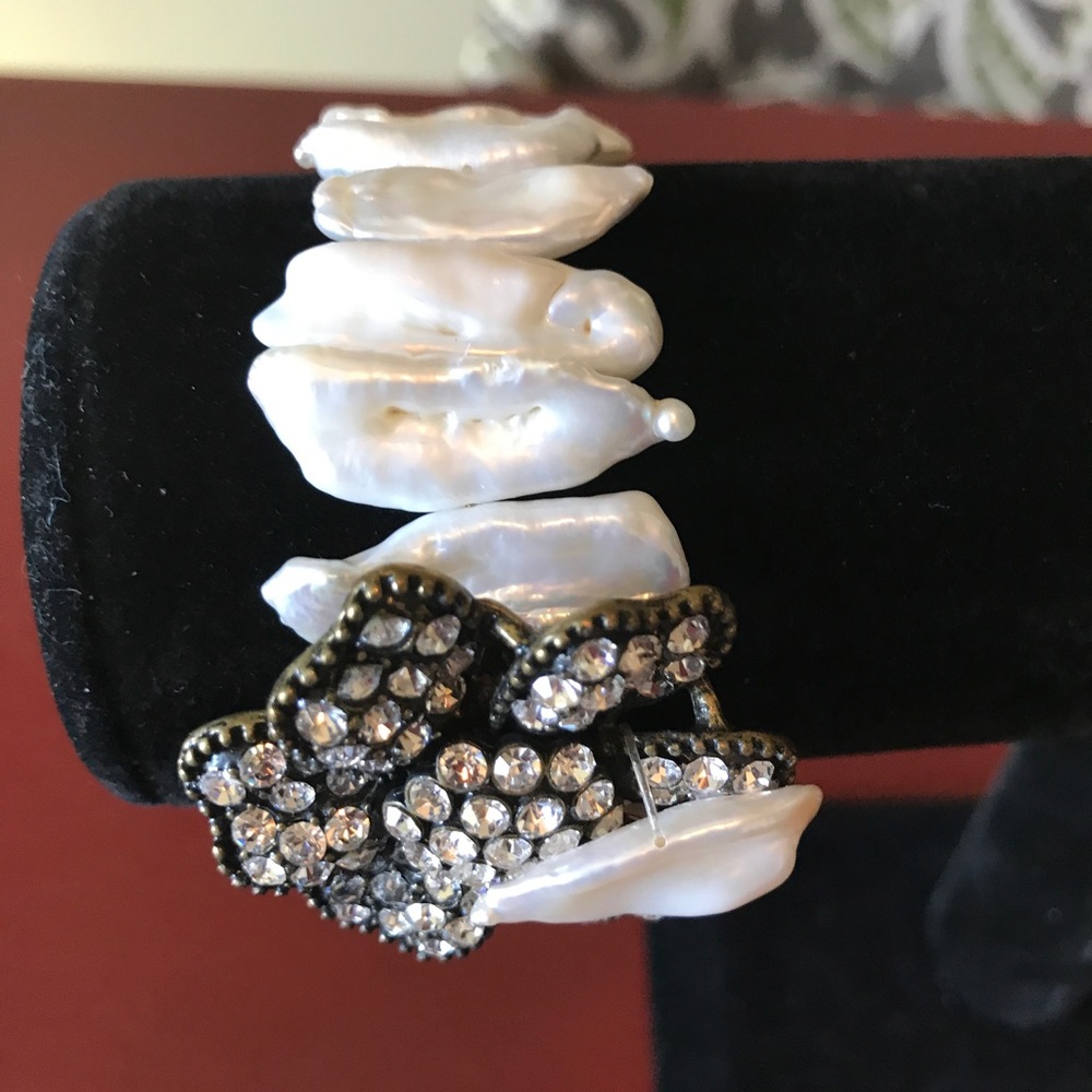 Handmade water pearl bracelet