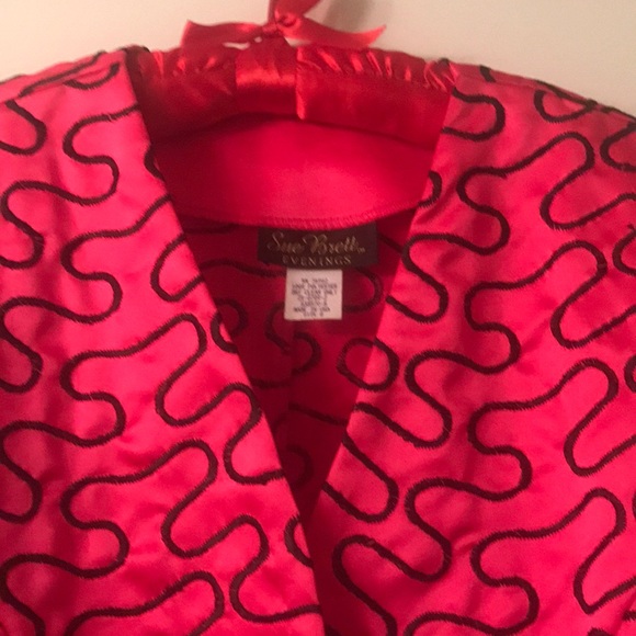 Vintage pink embroidered blazer - Picture 4 of 5