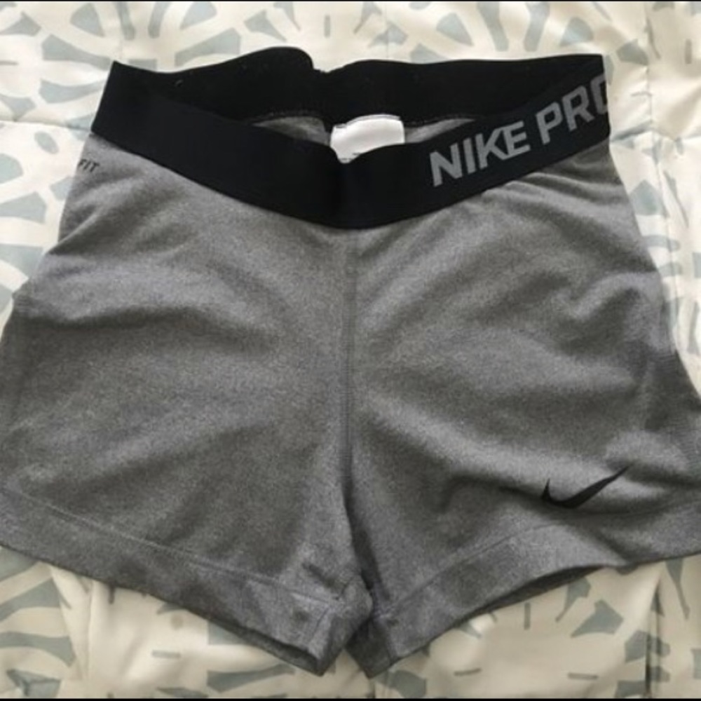 Grey Nike Pro Shorts