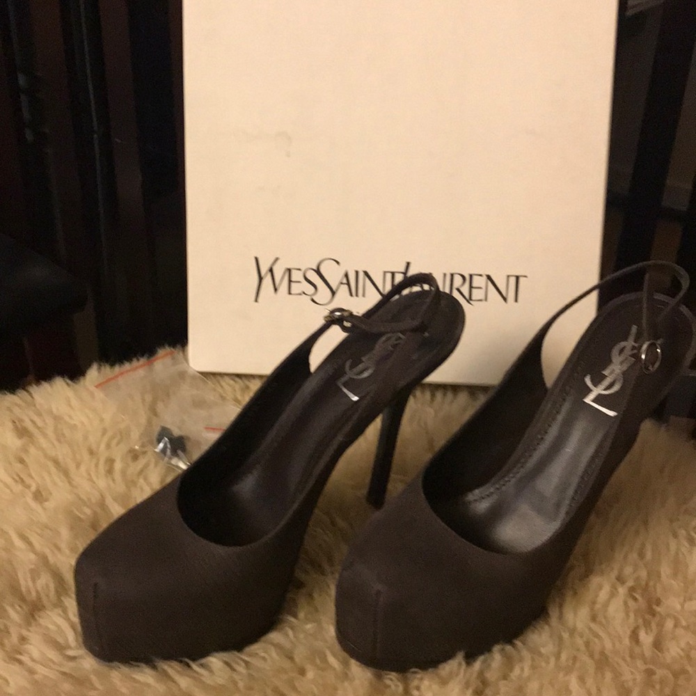 YvesSaintLaurent Brown Heels
