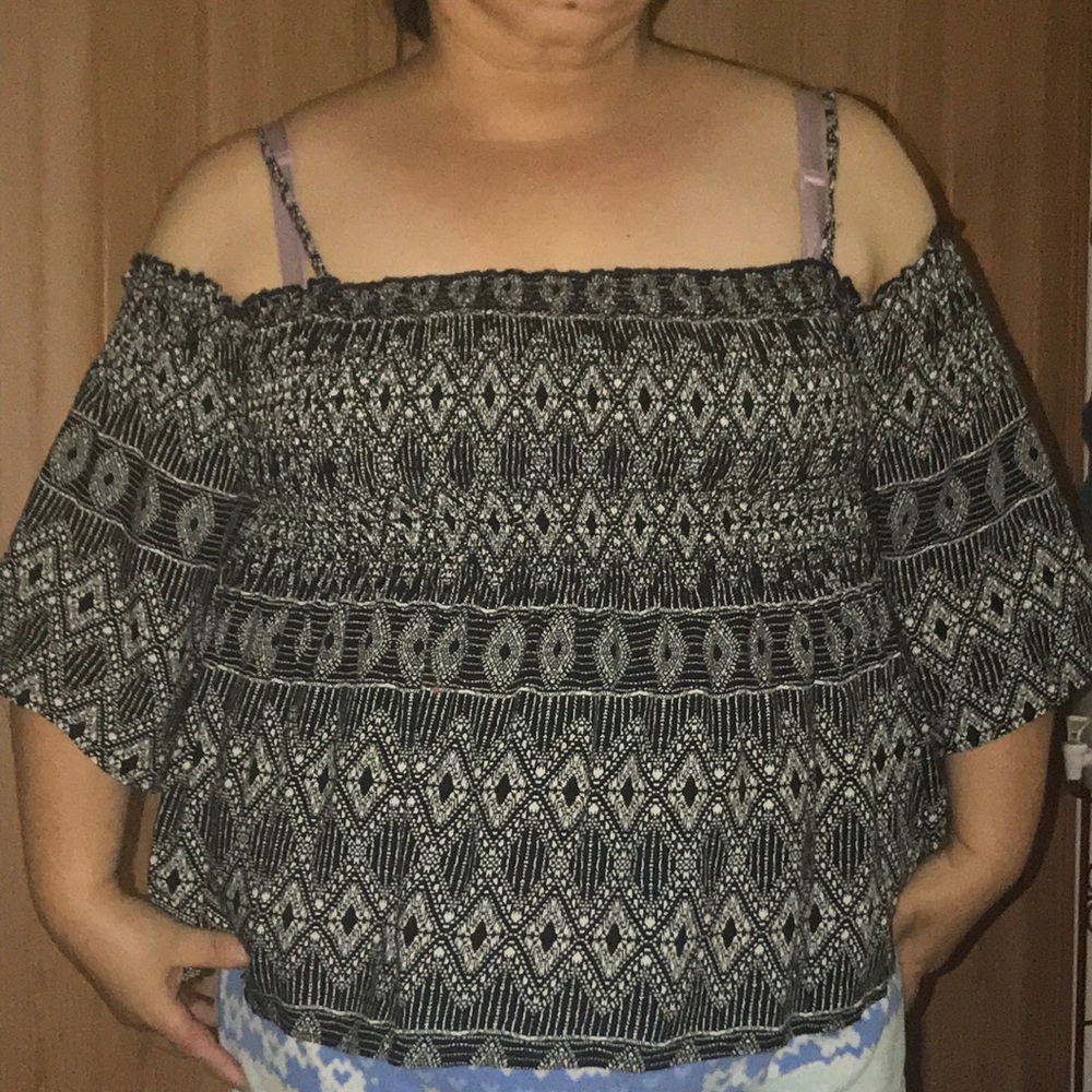 Black and white shirt