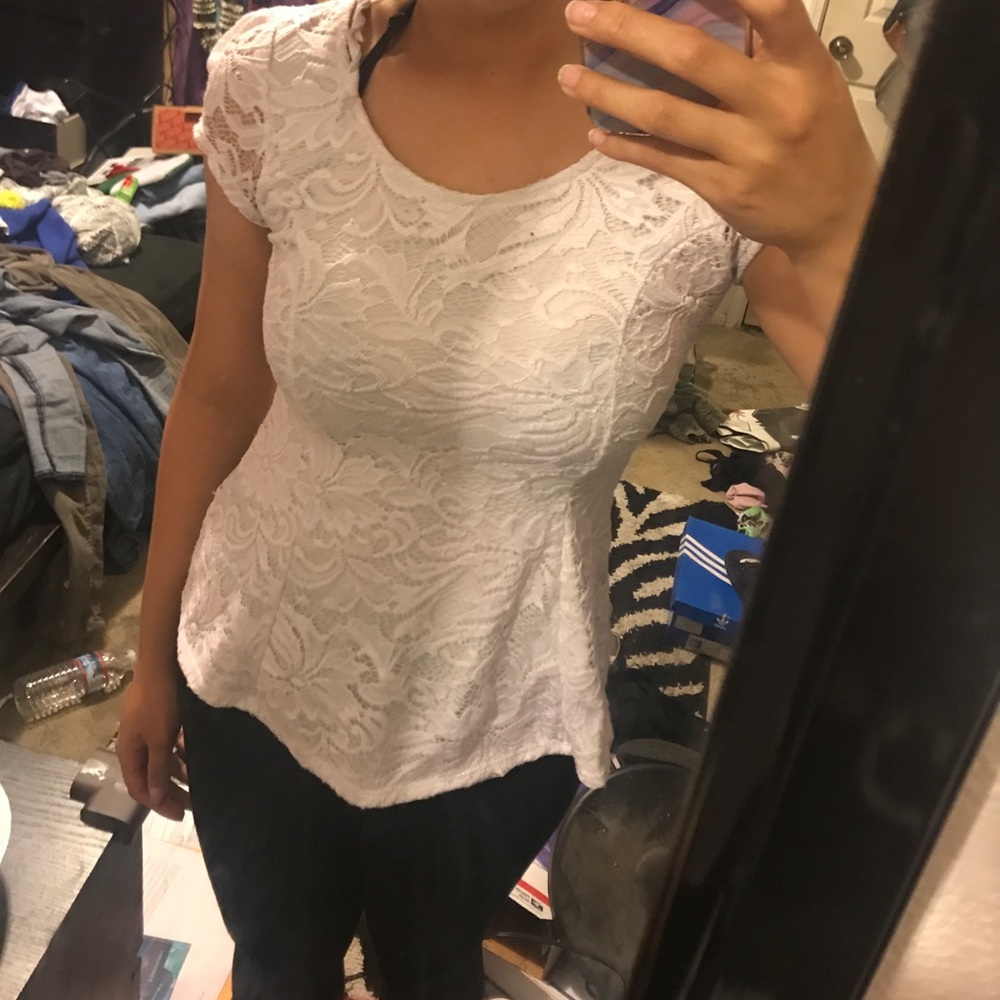 Lacey white shirt
