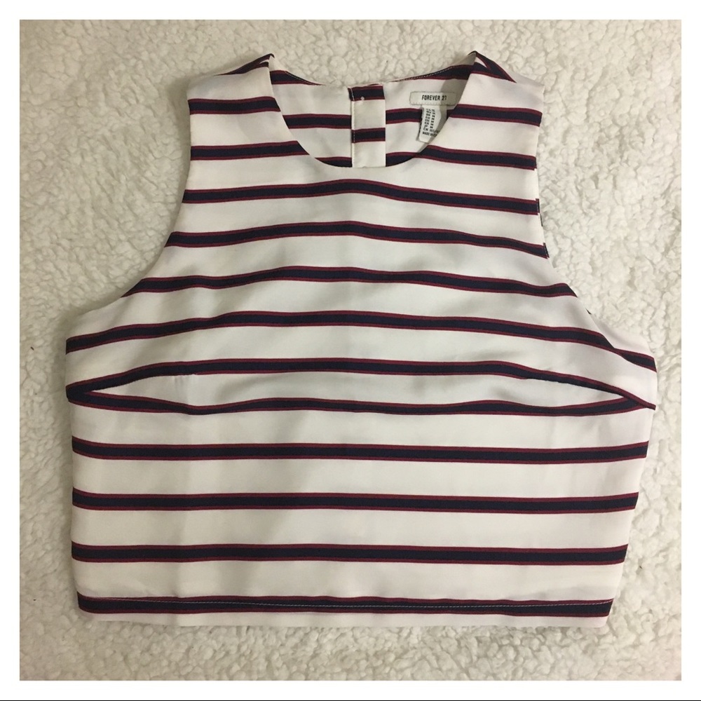 Red, White, & Blue crop top