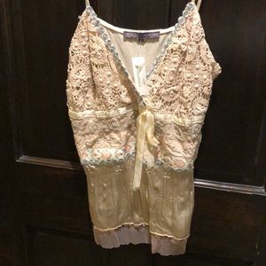 Two piece crochet top and tank