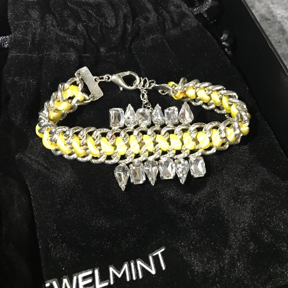 Jewelmint DANDELION Crystal Bracelet Yellow Thread