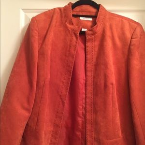 Great for fall, pumpkin color blazer
