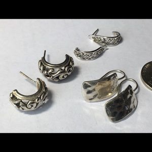 Silver-look Earrings Bundle