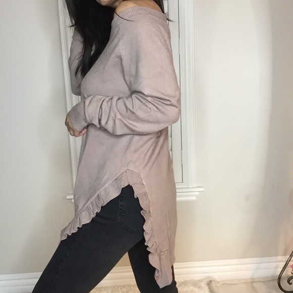 Soft pullover high low sweater - Picture 3 of 7